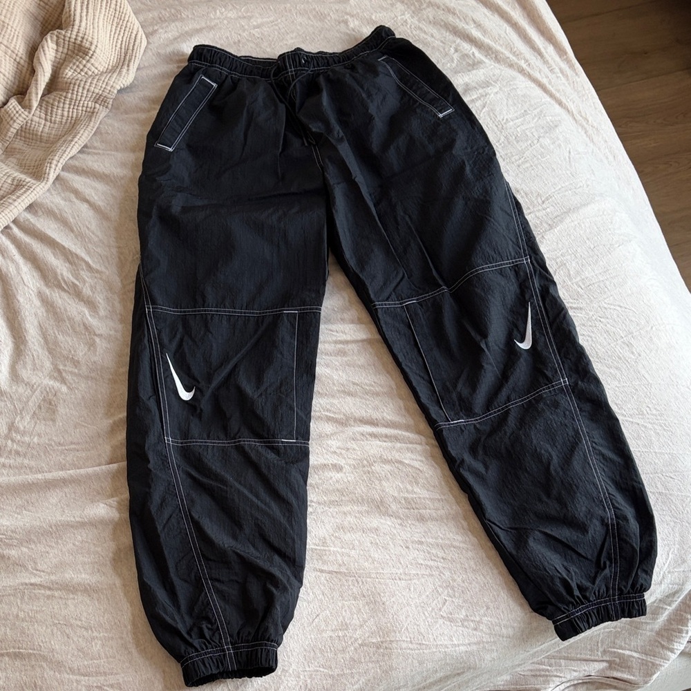 Nike check cuffed track pants /joggers